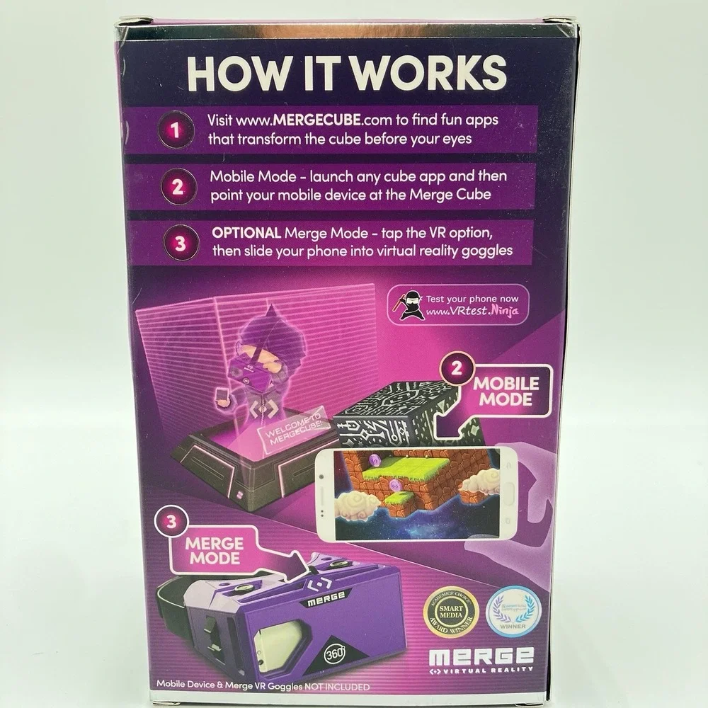 Lot of 6 Merge Cube AR VR Hologram Cubes Model ARC-01 Party Gift - NEW IN BOX